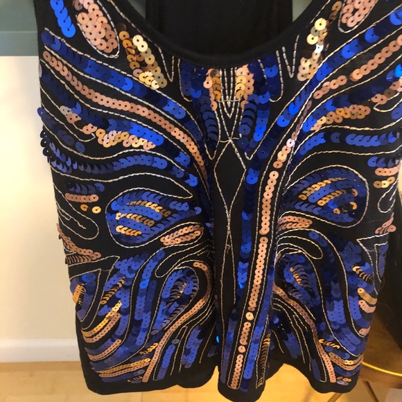 Almost Famous Sequin Halter Top-Small - Picture 2 of 4